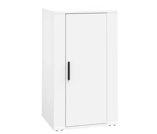 Šoninė Spintelė, Baltos Spalvos, 40X33X70cm Apdirbta Mediena