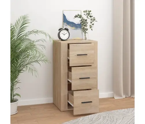 Kumode, Ozolkoka Krāsa, 40X33X70 Cm, Inženierijas Koks Vidaxl