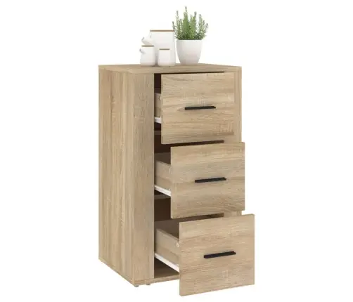 Kumode, Ozolkoka Krāsa, 40X33X70 Cm, Inženierijas Koks Vidaxl