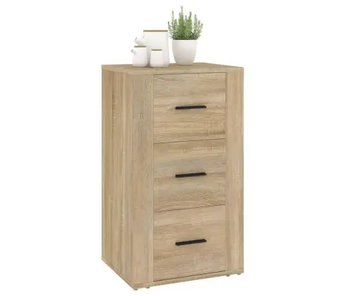 Kumode, Ozolkoka Krāsa, 40X33X70 Cm, Inženierijas Koks Vidaxl