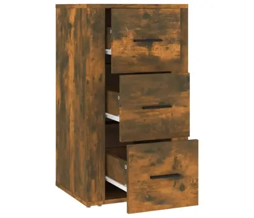 Šoninė Spintelė, Dūminio Ąžuolo, 40X33X70cm Apdirbta Mediena