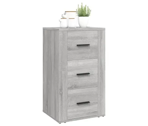Kumode, Pelēka Ozolkoka Krāsa, 40X33X70 Cm, Inženierijas Koks Vidaxl
