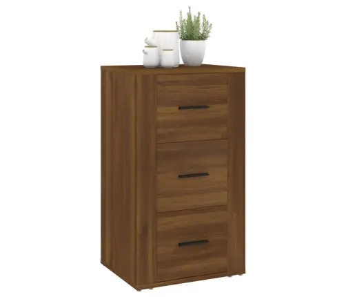 Kumode, Ozolkoka Krāsa, 40X33X70 Cm, Inženierijas Koks Vidaxl