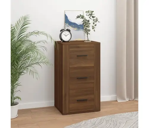 Kumode, Ozolkoka Krāsa, 40X33X70 Cm, Inženierijas Koks Vidaxl