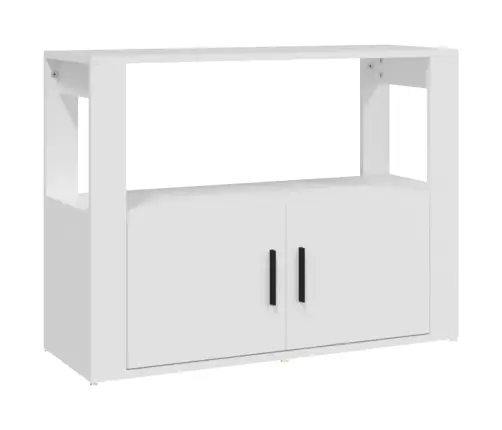 Puhvetkapp, Valge, 80 X 30 X 60 cm Tehispuit Puhvetkapp, Valge, 80 X 30 X 60 cm Tehispuit