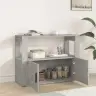 Kumode, Betona Pelēka, 80X30X60 Cm, Inženierijas Koks Vidaxl