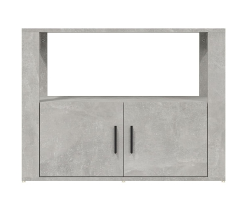 Kumode, Betona Pelēka, 80X30X60 Cm, Inženierijas Koks Vidaxl