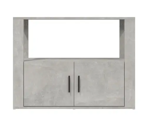 Kumode, Betona Pelēka, 80X30X60 Cm, Inženierijas Koks Vidaxl