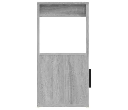 Kumode, Pelēka Ozolkoka, 80X30X60 Cm, Inženierijas Koks Vidaxl