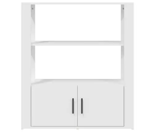 Kumode, Balta, 80X30X90 Cm, Inženierijas Koks Vidaxl