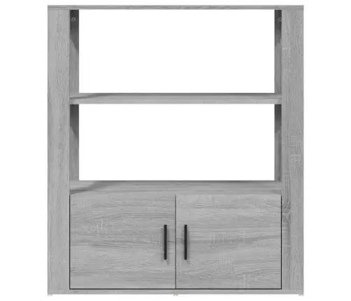Šoninė Spintelė, Pilka Ąžuolo, 80X30X90cm Apdirbta Mediena