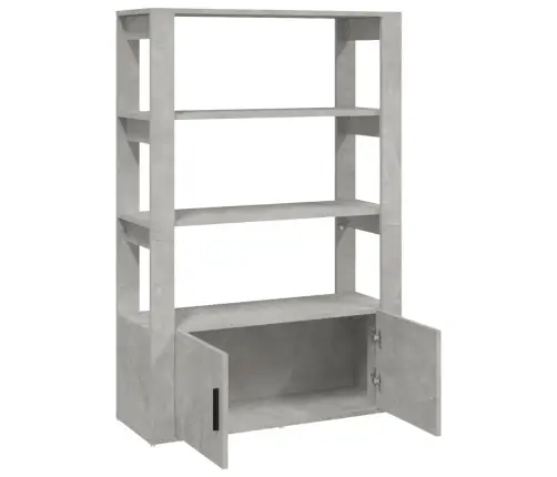 Šoninė Spintelė, Betono Pilka, 80X30X119,5cm Apdirbta Mediena