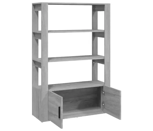 Šoninė Spintelė, Pilka Ąžuolo, 80X30X119,5cm Apdirbta Mediena Šoninė Spintelė, Pilka Ąžuolo, 80X30X119,5cm Apdirbta Mediena