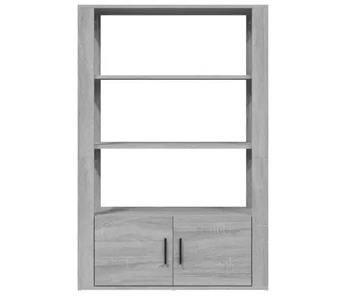 Šoninė Spintelė, Pilka Ąžuolo, 80X30X119,5cm Apdirbta Mediena Šoninė Spintelė, Pilka Ąžuolo, 80X30X119,5cm Apdirbta Mediena