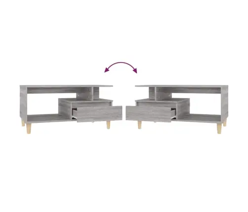 Kohvilaud, Hall Sonoma Tamm, 90X49X45 cm Tehispuit