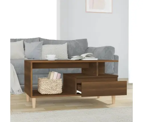 Kohvilaud, Pruun Tamm, 90X49X45 cm Tehispuit Kohvilaud, Pruun Tamm, 90X49X45 cm Tehispuit