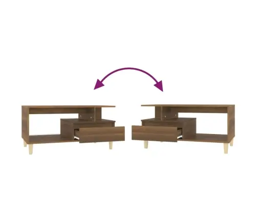 Kohvilaud, Pruun Tamm, 90X49X45 cm Tehispuit Kohvilaud, Pruun Tamm, 90X49X45 cm Tehispuit
