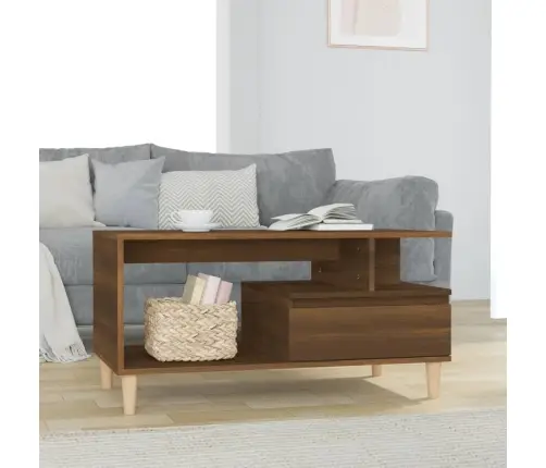 Kohvilaud, Pruun Tamm, 90X49X45 cm Tehispuit Kohvilaud, Pruun Tamm, 90X49X45 cm Tehispuit