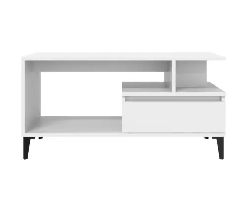 Kafijas Galdiņš, Balts, 90X49X45 Cm, Inženierijas Koks Vidaxl Kafijas Galdiņš, Balts, 90X49X45 Cm, Inženierijas Koks Vidaxl