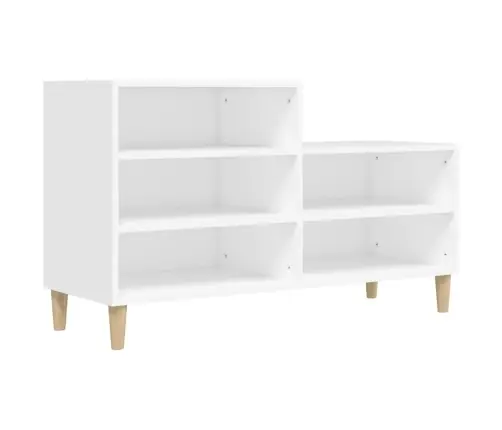 Spintelė Batams, Baltos Spalvos, 102X36X60cm Apdirbta Mediena