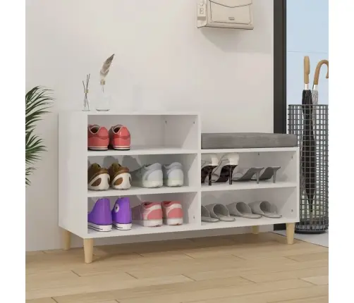 Spintelė Batams, Balta, 102X36X60cm Apdirbta Mediena, Blizgi