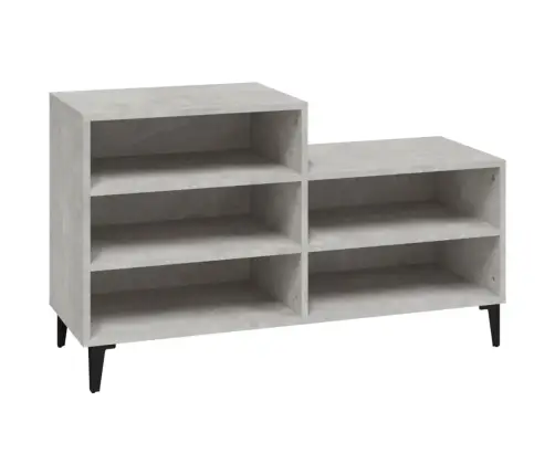 Apavu Plaukts, Betonpelēks, 102X36X60 Cm, Inženierijas Koks Vidaxl