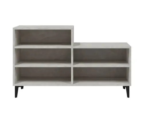 Apavu Plaukts, Betonpelēks, 102X36X60 Cm, Inženierijas Koks Vidaxl