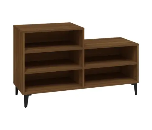 Apavu Plaukts, Brūna Ozolkoka, 102X36X60 Cm, Inženierijas Koks Vidaxl