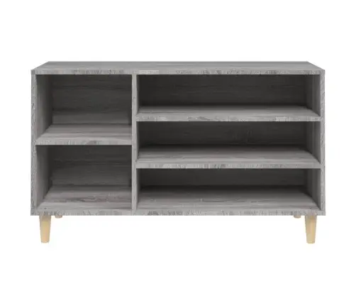 Apavu Plaukts, Pelēcīga Ozolkoka,102X36X60Cm, Inženierijas Koks Vidaxl