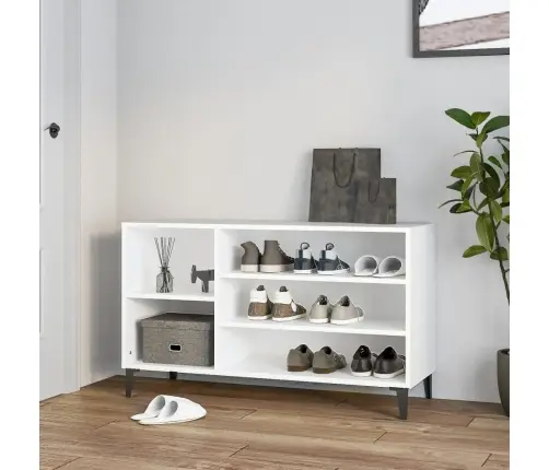 Spintelė Batams, Baltos Spalvos, 102X36X60cm Apdirbta Mediena