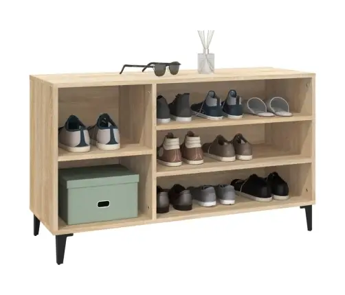 Apavu Plaukts, Ozolkoka Krāsa, 102X36X60 Cm, Inženierijas Koks Vidaxl