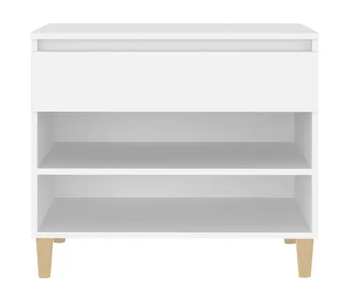 Apavu Plaukts, Balts, 70X36X60 Cm, Inženierijas Koks Vidaxl