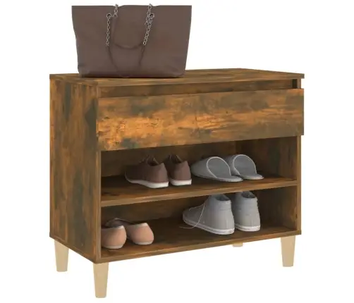 Apavu Plaukts, Ozolkoka Krāsa, 70X36X60 Cm, Inženierijas Koks Vidaxl