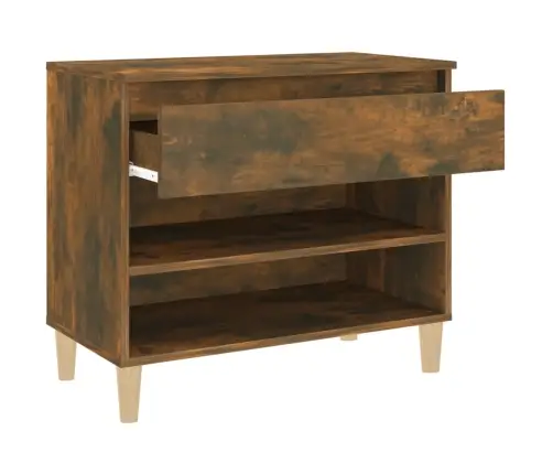 Apavu Plaukts, Ozolkoka Krāsa, 70X36X60 Cm, Inženierijas Koks Vidaxl