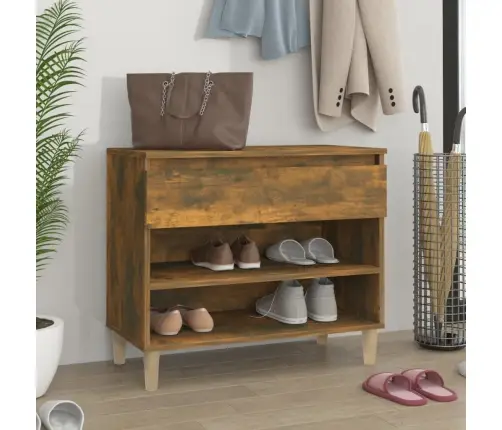 Apavu Plaukts, Ozolkoka Krāsa, 70X36X60 Cm, Inženierijas Koks Vidaxl