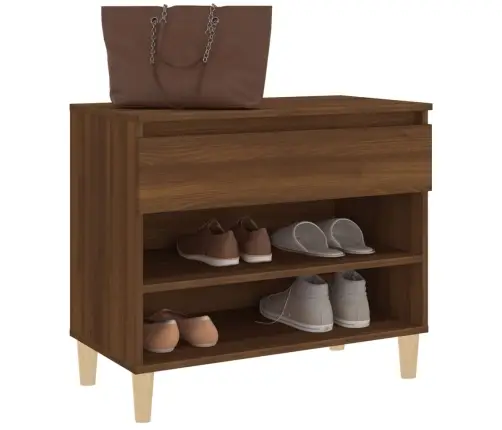 Apavu Plaukts, Ozolkoka Krāsa, 70X36X60 Cm, Inženierijas Koks Vidaxl