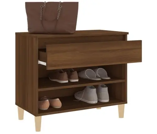 Apavu Plaukts, Ozolkoka Krāsa, 70X36X60 Cm, Inženierijas Koks Vidaxl