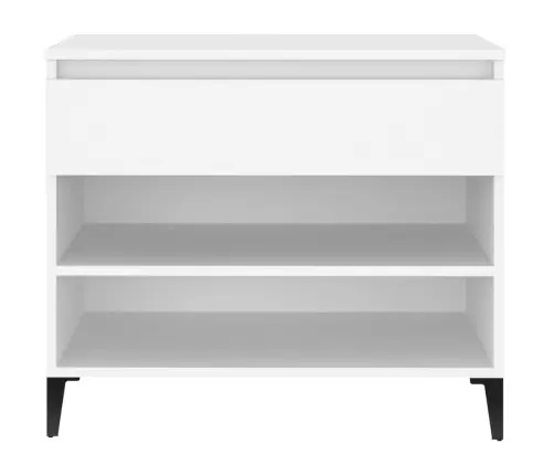 Apavu Plaukts, Balts, 70X36X60 Cm, Inženierijas Koks Vidaxl