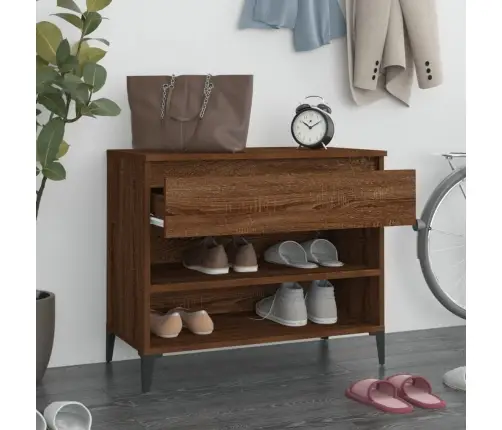 Spintelė Batams, Dūminio Ąžuolo, 70X36X60cm Apdirbta Mediena