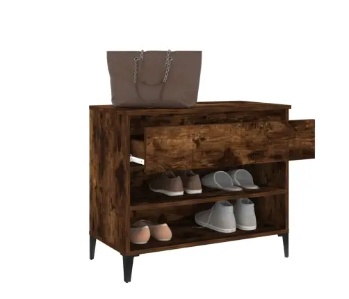 Spintelė Batams, Dūminio Ąžuolo, 70X36X60cm Apdirbta Mediena