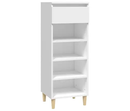 Jalatsikapp, Valge, 40 X 36 X 105 cm Tehispuit