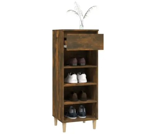 Apavu Plaukts, Ozolkoka Krāsa, 40X36X105 Cm, Inženierijas Koks Vidaxl