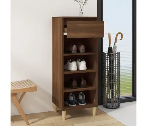 Apavu Plaukts, Ozolkoka Krāsa, 40X36X105 Cm, Inženierijas Koks Vidaxl