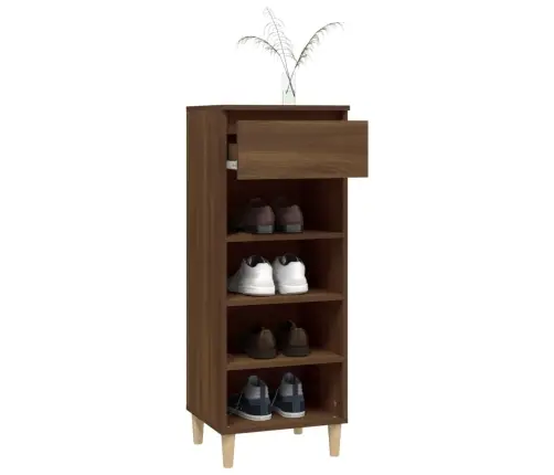 Apavu Plaukts, Ozolkoka Krāsa, 40X36X105 Cm, Inženierijas Koks Vidaxl