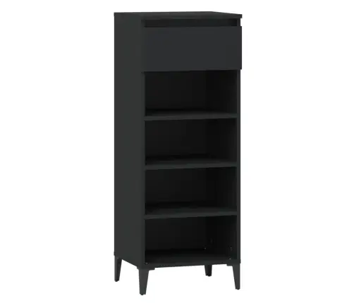 Apavu Skapītis, Melns, 40X36X105 Cm, Inženierijas Koks Vidaxl