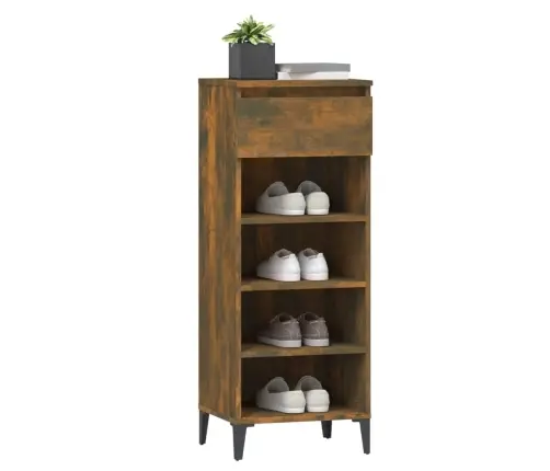 Apavu Plaukts, Ozolkoka Krāsa, 40X36X105 Cm, Inženierijas Koks Vidaxl