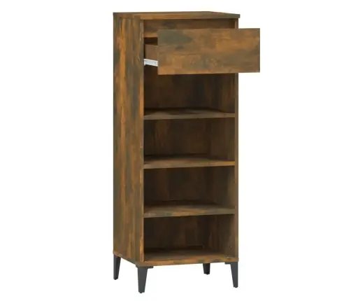 Apavu Plaukts, Ozolkoka Krāsa, 40X36X105 Cm, Inženierijas Koks Vidaxl