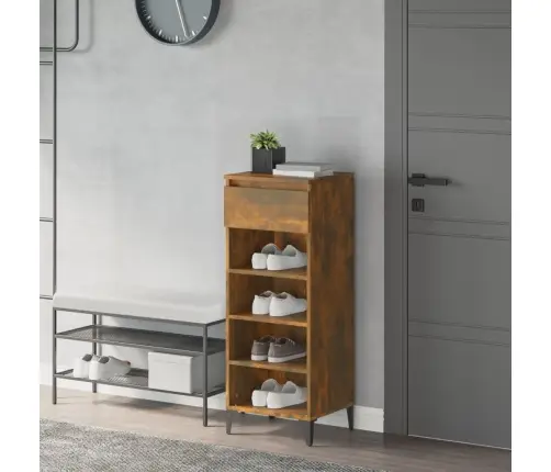 Apavu Plaukts, Ozolkoka Krāsa, 40X36X105 Cm, Inženierijas Koks Vidaxl