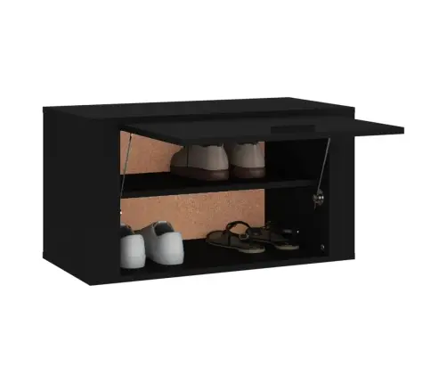 Seinale Kinnitatav Kingakapp, Must, 70 X 35 X 38 cm Tehispuit