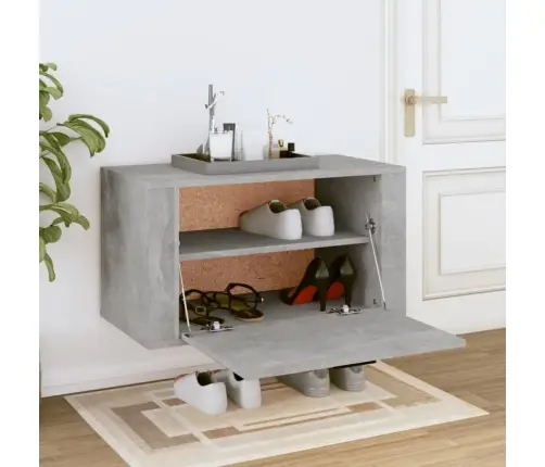 Seinale Kinnitatav Kingakapp, Betoonhall, 70X35X38 Cm Tehispuit